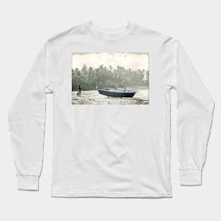 Tropical Beach Scene Long Sleeve T-Shirt